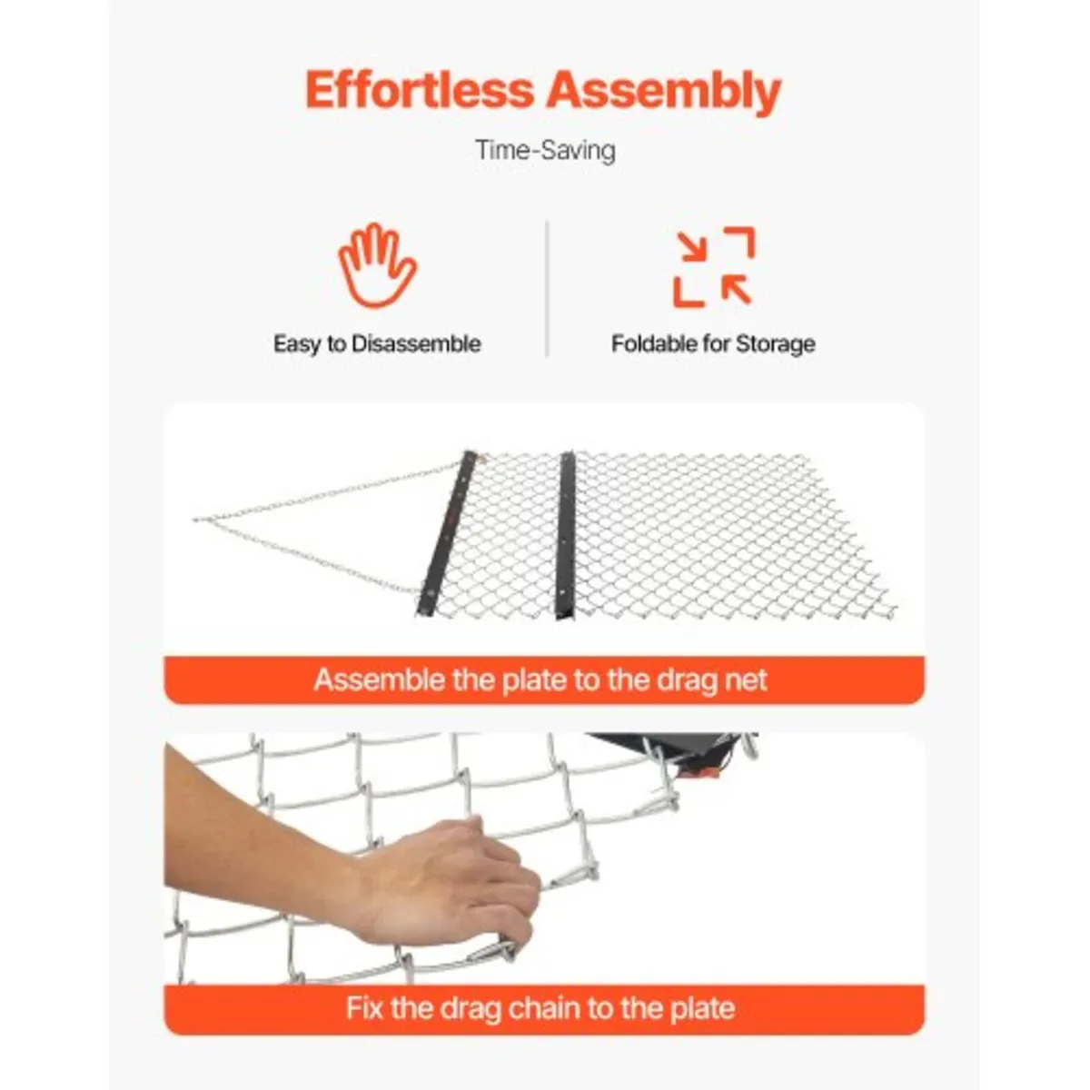 Drag Harrow, 4 x 5 ft Chain Harrow - Made from Q23 - Image 4