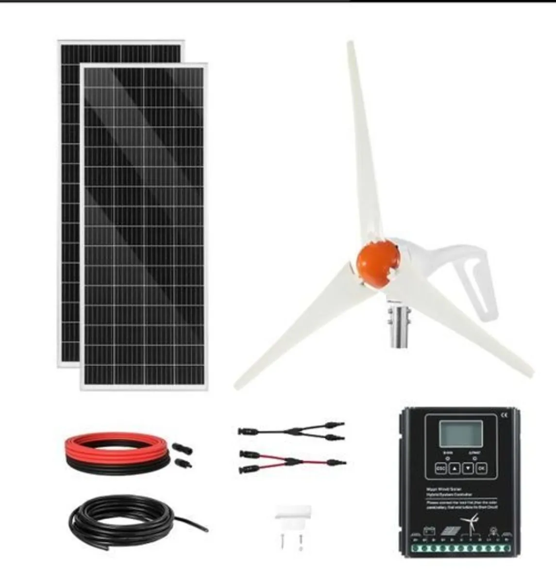 400W 12V Solar Wind Power Kit Off Grid MPPT Contro - Image 1