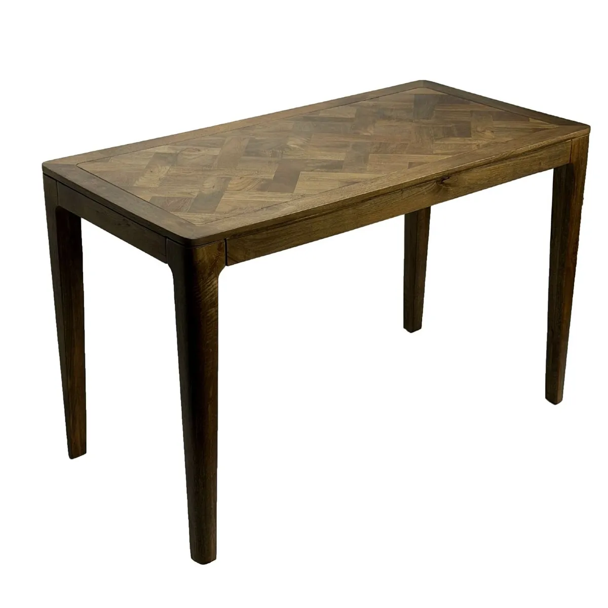 Dining Table Solid Wood Mango 120 x 60 cm Walnut F - Image 1