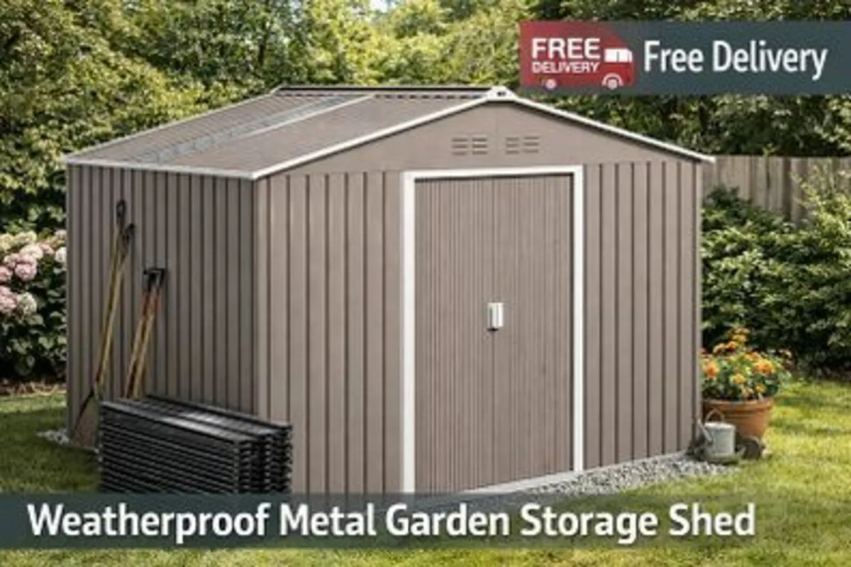 Metal Garden Shed 9x6ft - Image 1