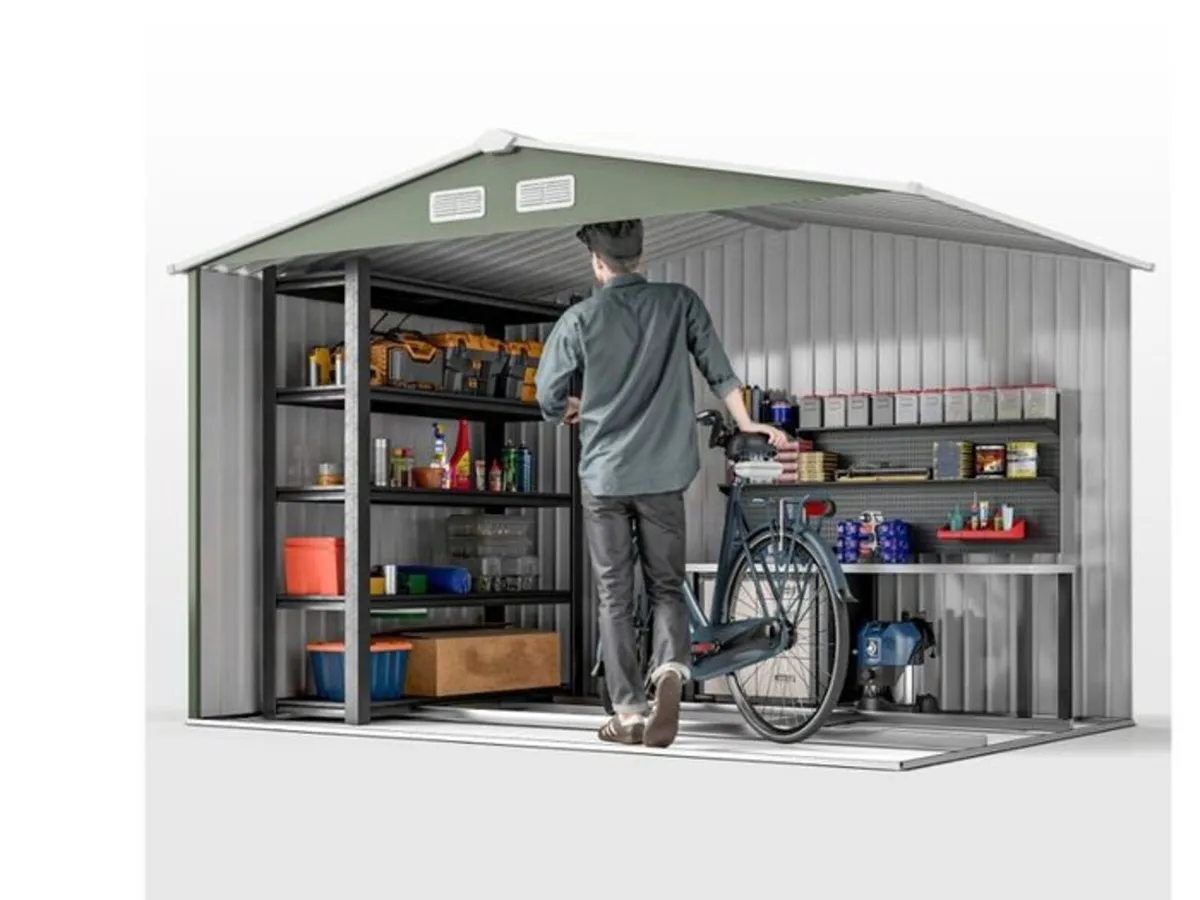 Metal Garden Shed 9x6ft - Image 3