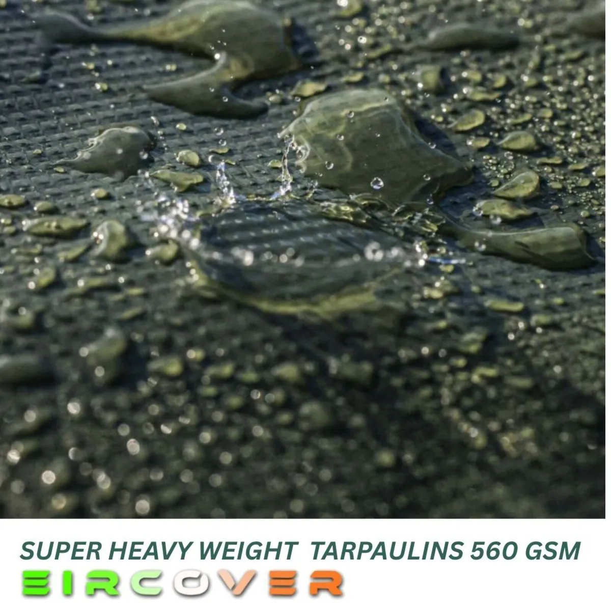 Super Heavy Weight Tarpaulin 5m x 8m  560 gsm PVC - Image 3