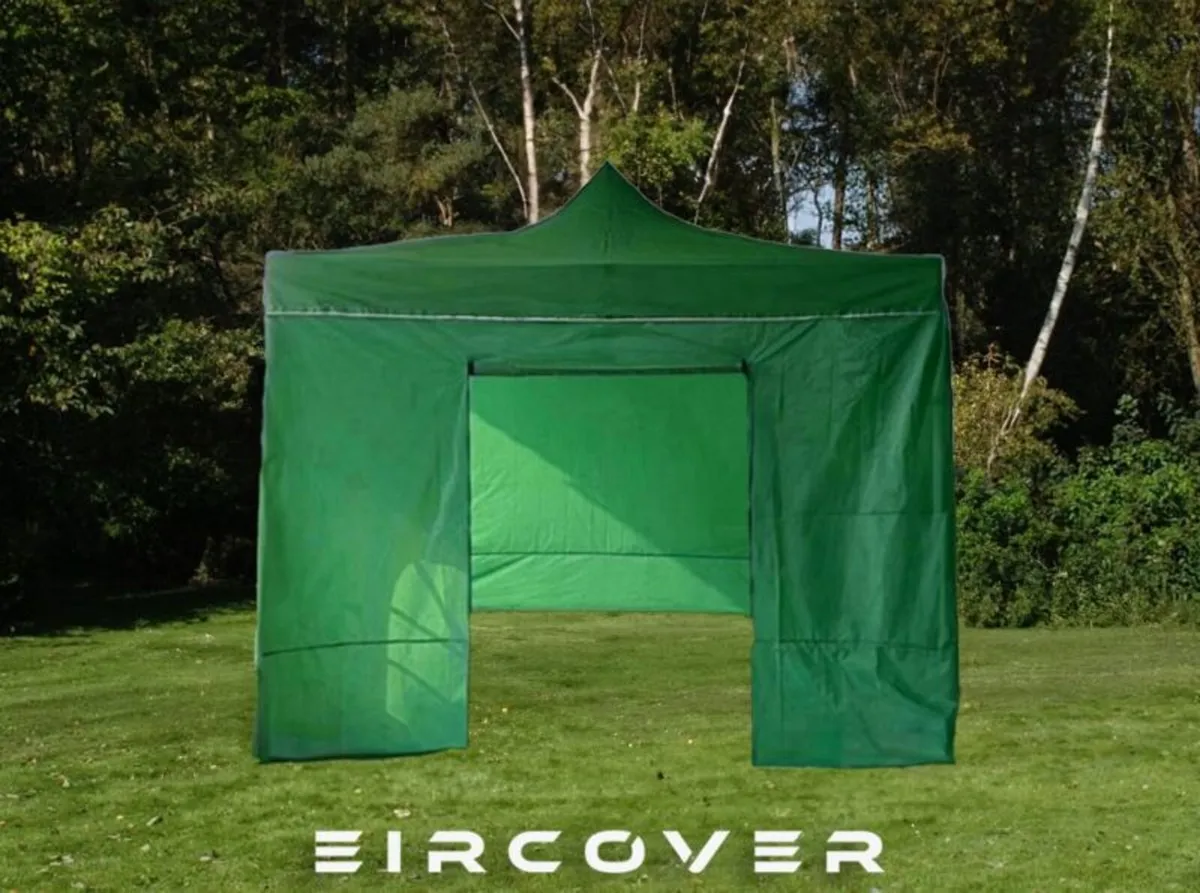 Pop Up Gazebo 3m x 4.5m (10ft x 15ft) Green - Image 1