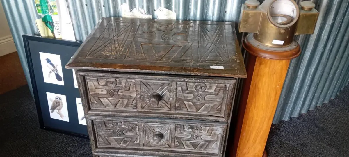 Tribal Carved Chest Of Drawers - Image 2