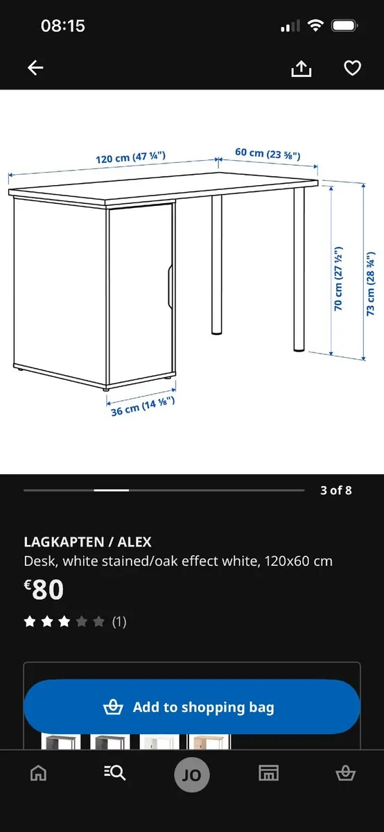Desk - 120x60cm - Image 3