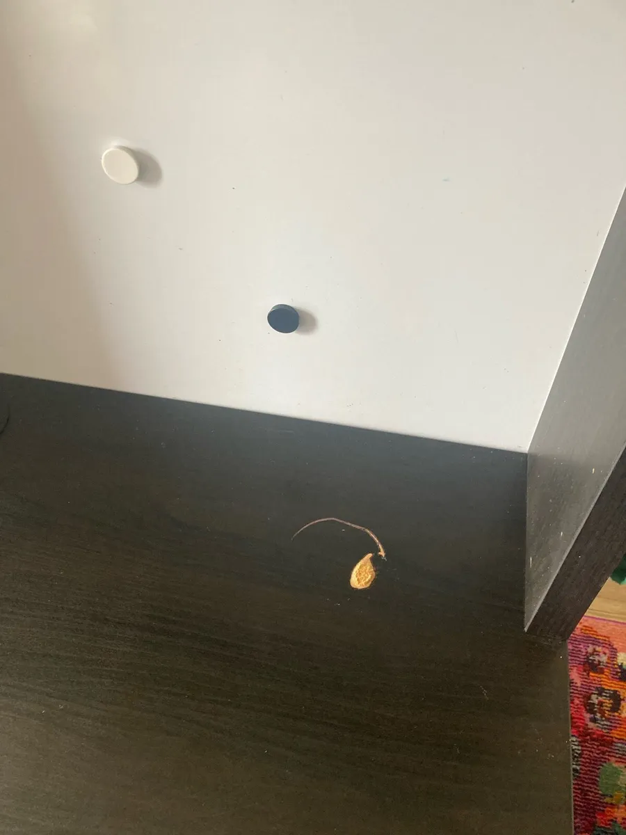 Black IKEA Micke desk with magnetic back board - Image 3