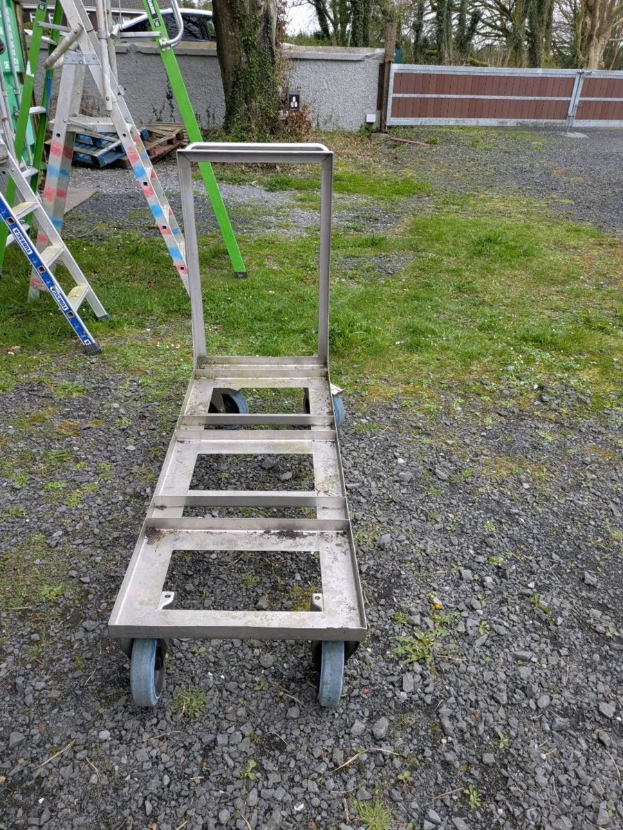 Stainless steel trolley - Image 1