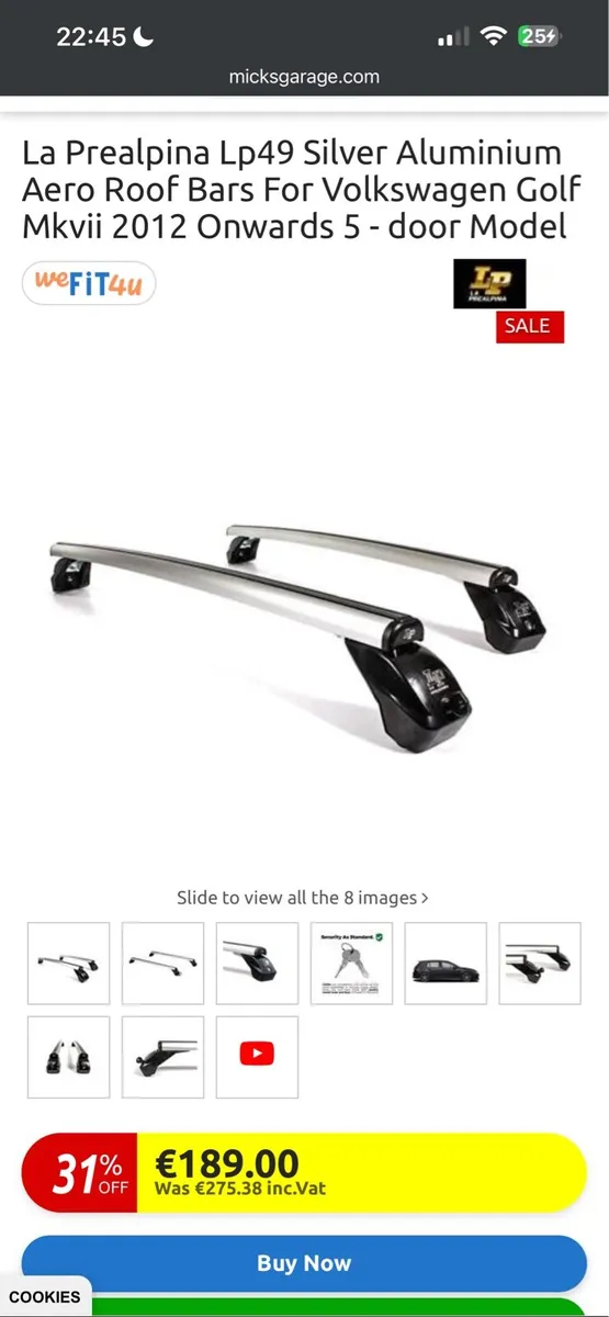 La Prealpina Lp49 roofbars (VW Golf) - Image 4