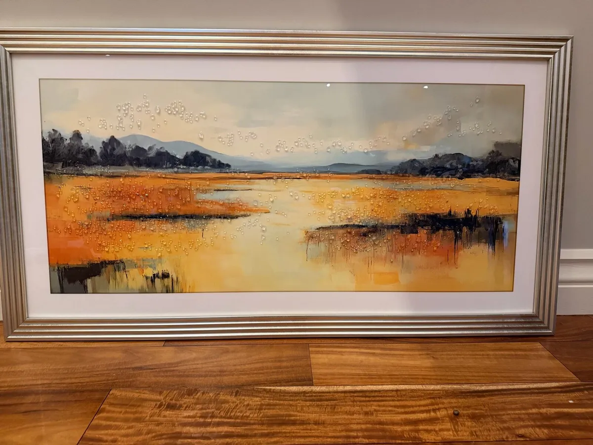 Large framed abstract Artwork