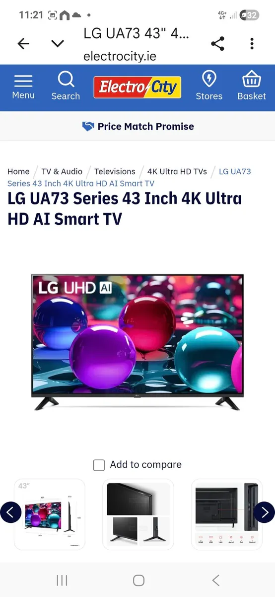 Bran new 43 lg tv - Image 2