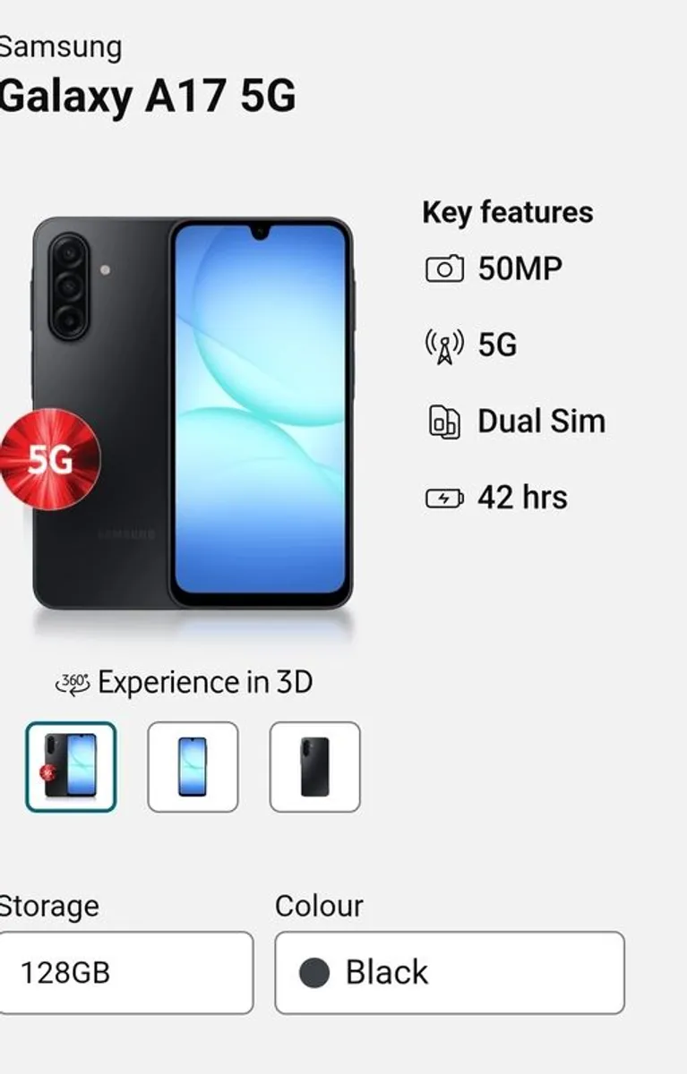 samsung galaxy A17 5G Available - Image 1