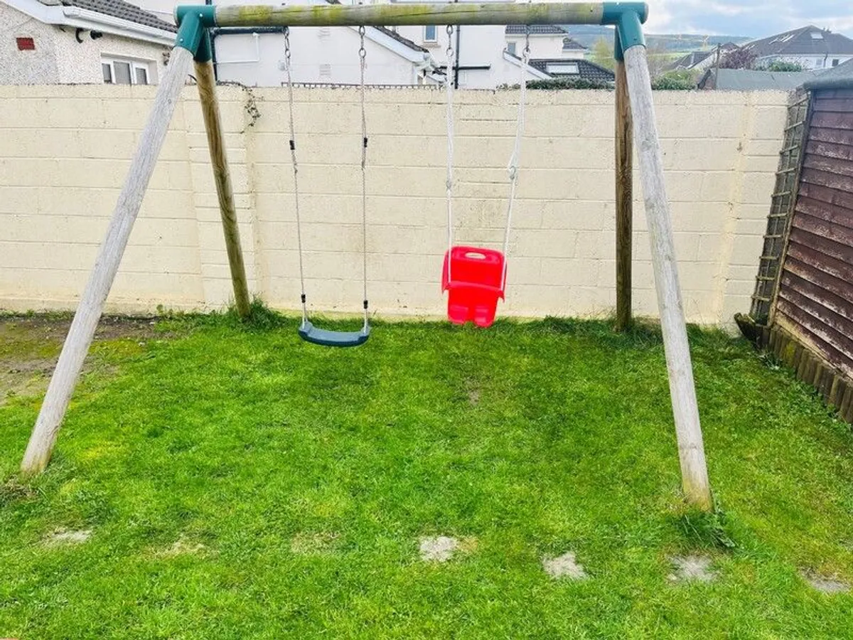 Wooden Swing Set - Image 1