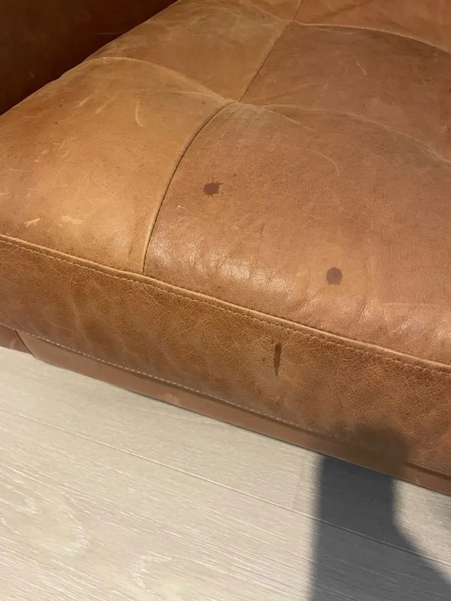 leather 3 seater sofa - Image 2