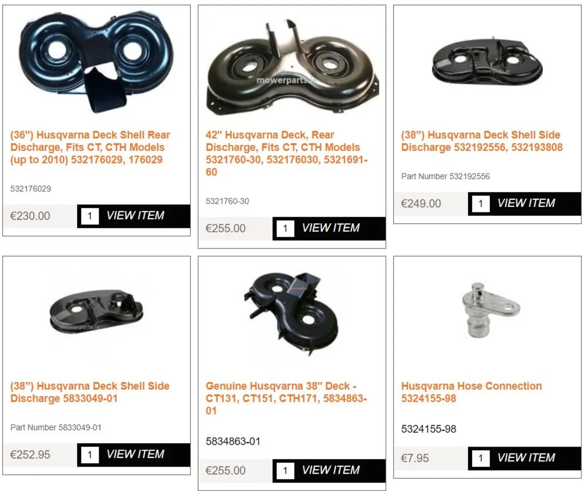 40" Castelgarden Mountfield Stiga Honda Deck - Image 2