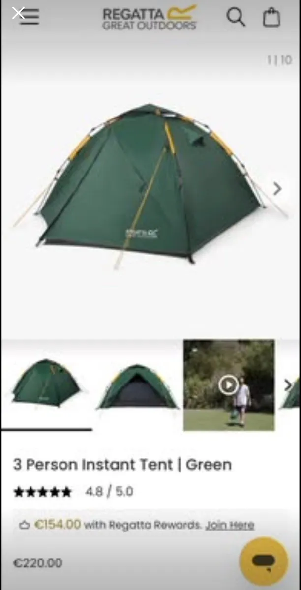 *New* Regatta 3 Man Pop Up Tent - Image 2