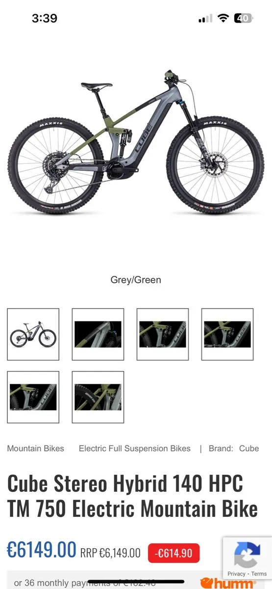 Cube stereo hybrid 140 HPC TM 750watt SIZE MEDIUM - Image 4