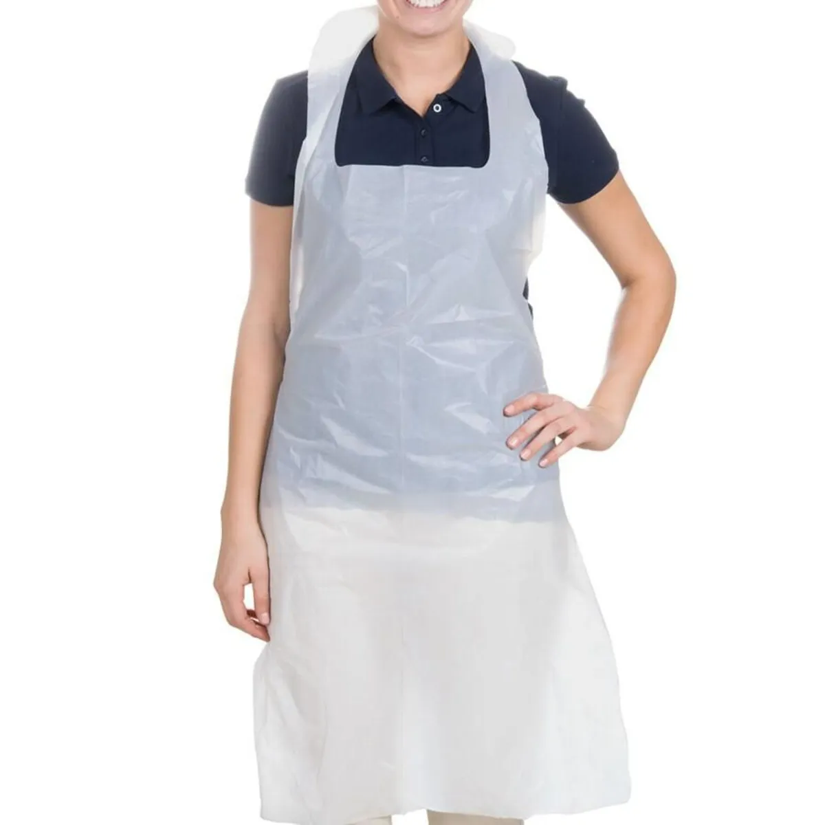 White Disposable Aprons on a roll of 200 - Image 1