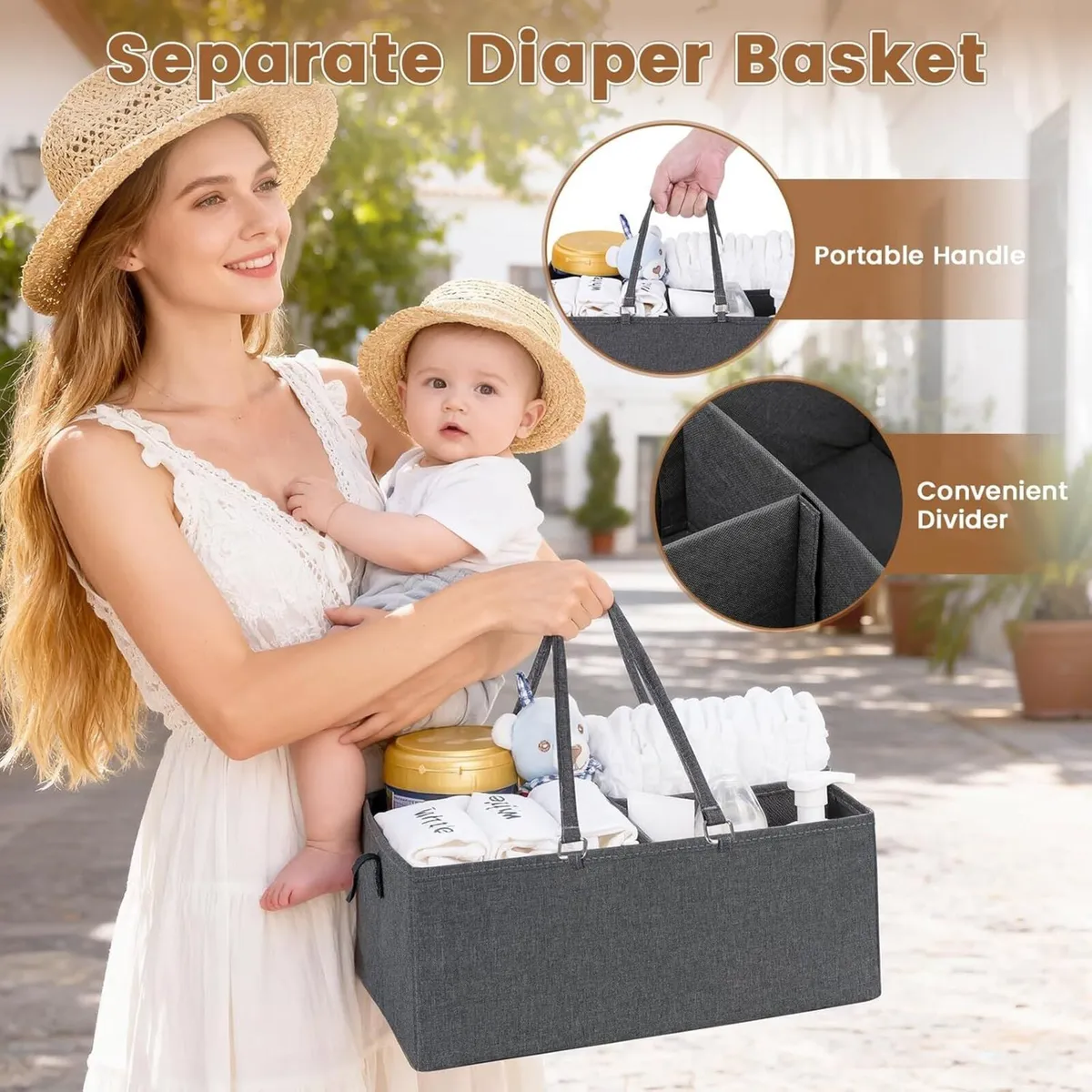 Nappy Caddy Organiser Large 4 Tier Capacity Baby - Image 4