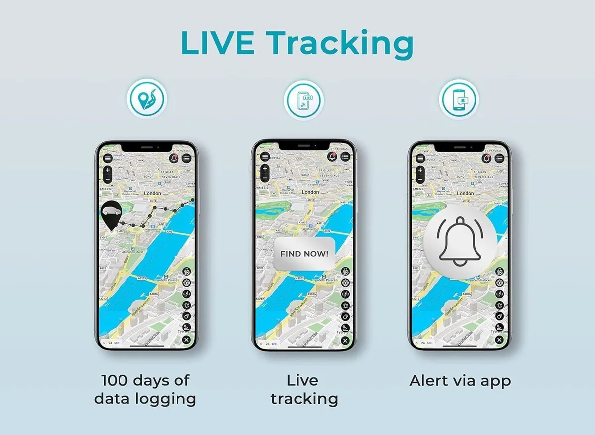 GPS Tracker Real-Time Tracking Magnetic LongLife - Image 2