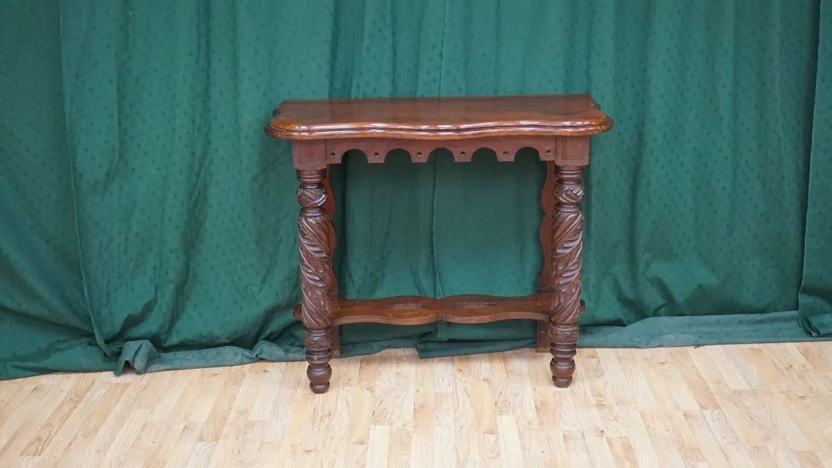Carved Mahogany Hall Console - Image 1