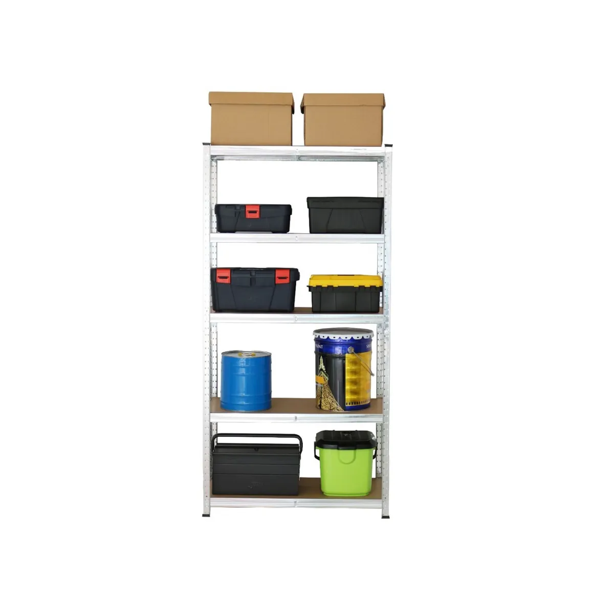 Budget Garage Shelving | 2 Bay Galvanised - Image 4