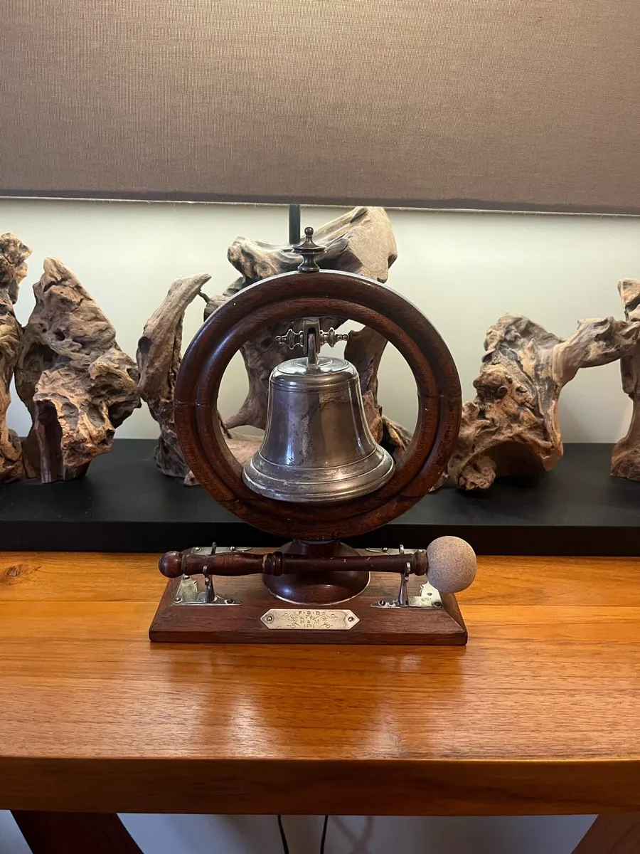 Antique Maritime Presentation Bell - Image 1