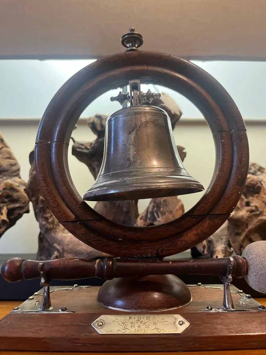 Antique Maritime Presentation Bell - Image 4