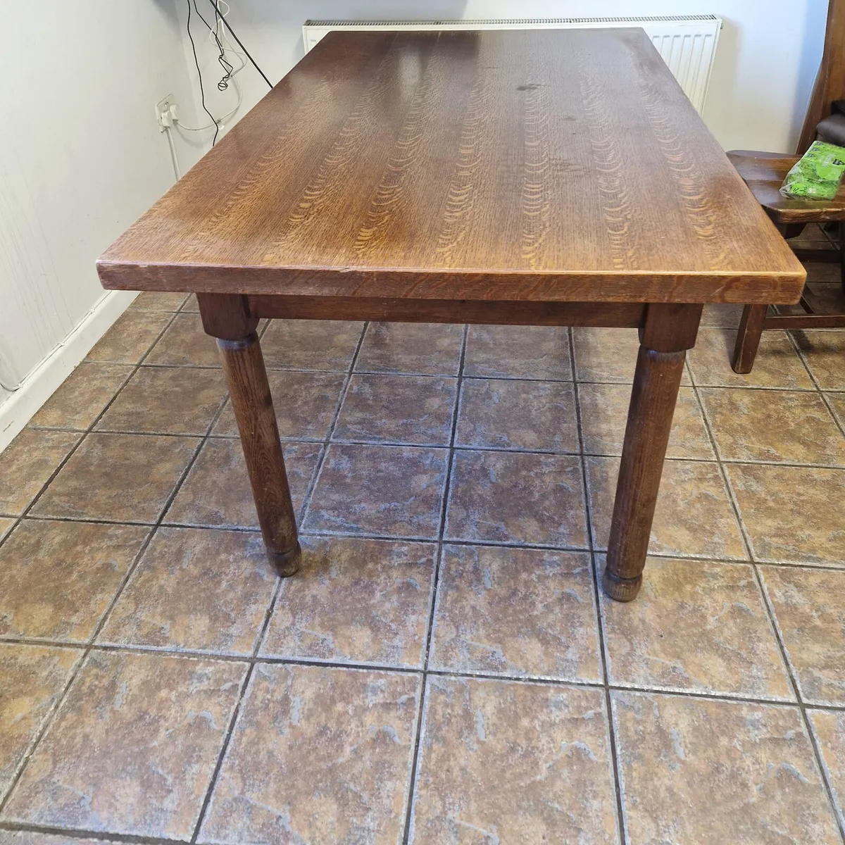 Solid Oak Table - Image 2
