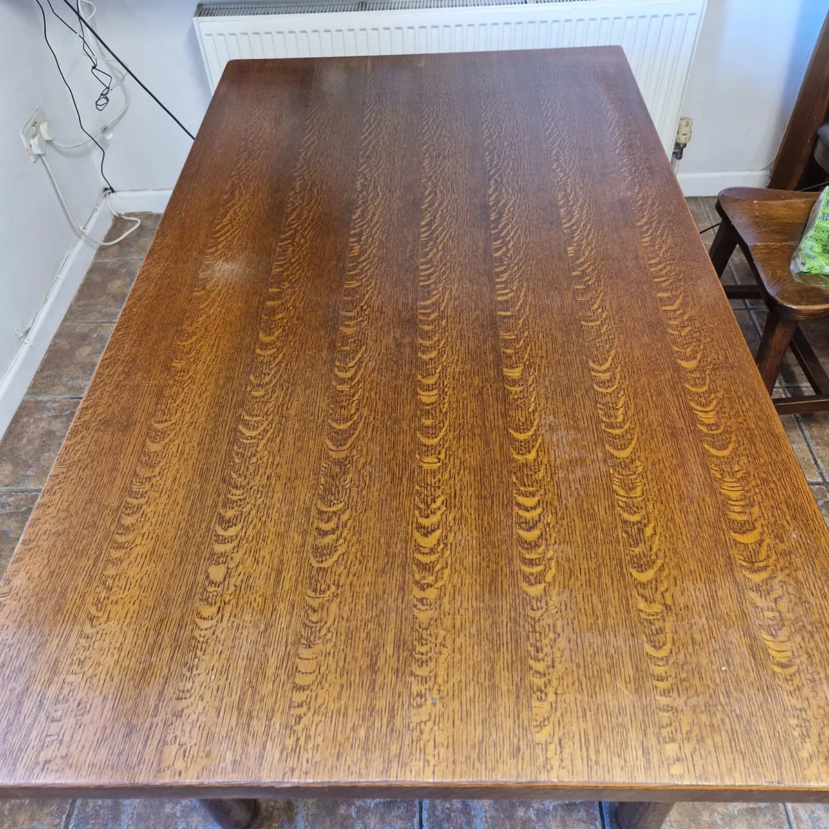 Solid Oak Table - Image 3