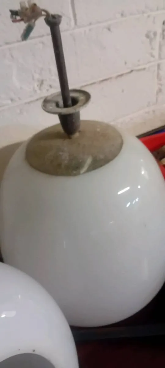 Original Opaline Glass Lamp Shades - Image 3