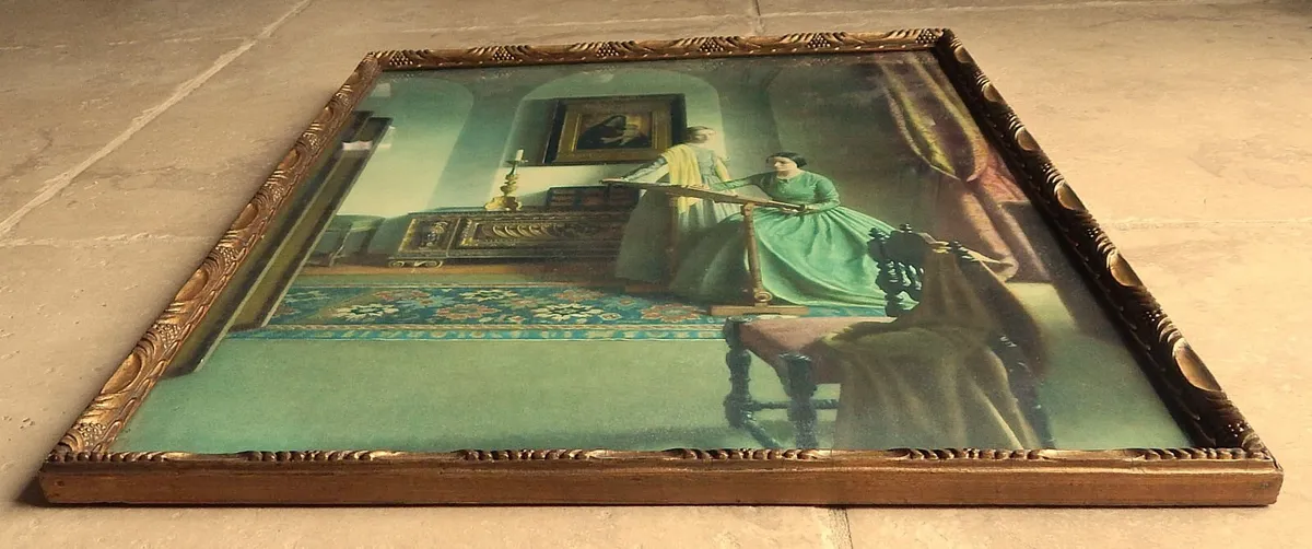 Large Vintage Print of The Sampler by Leonard Camp - Image 4