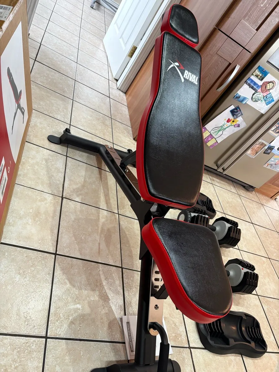 BTAND NEW WEIGHT BENCH AND SELECTABLE DUMBBELLS!! - Image 4