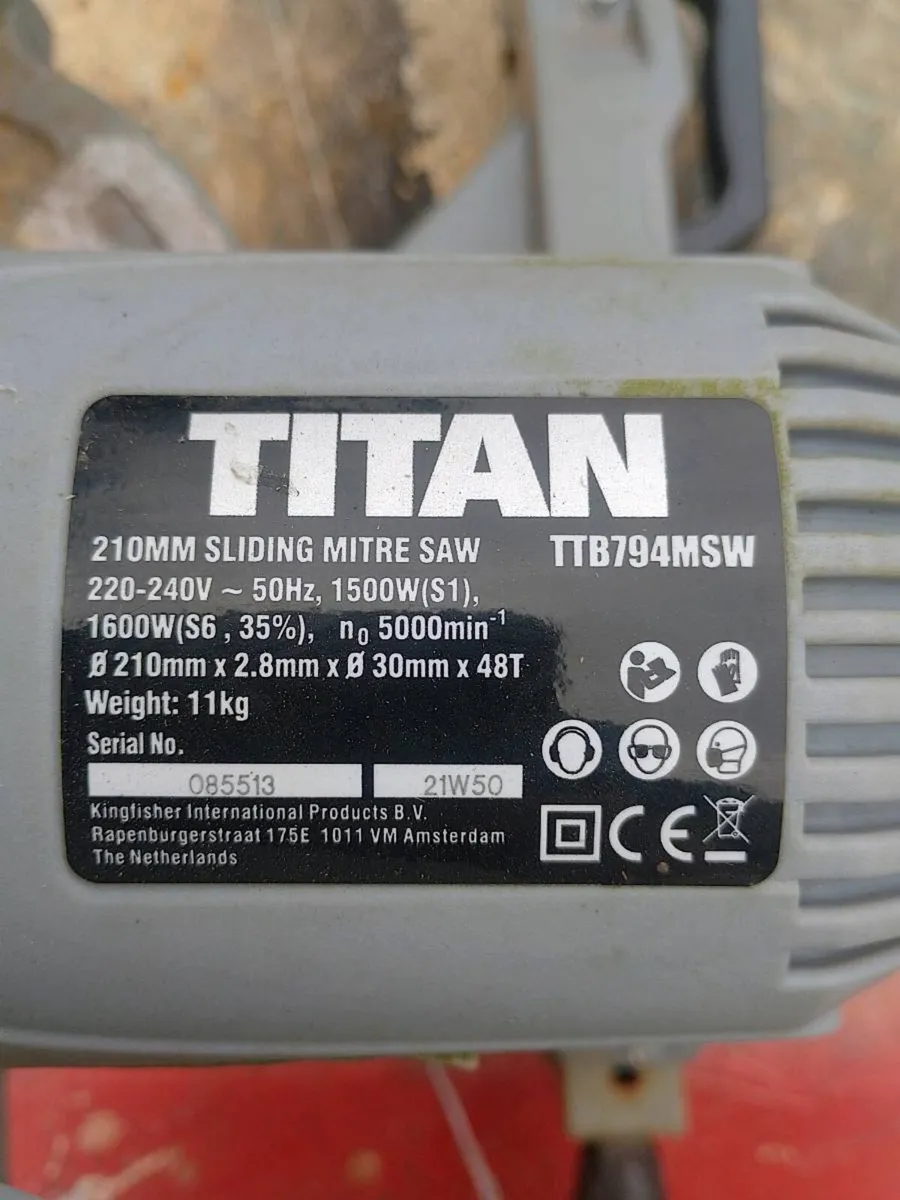 Titan sliding Mitre saw - Image 3