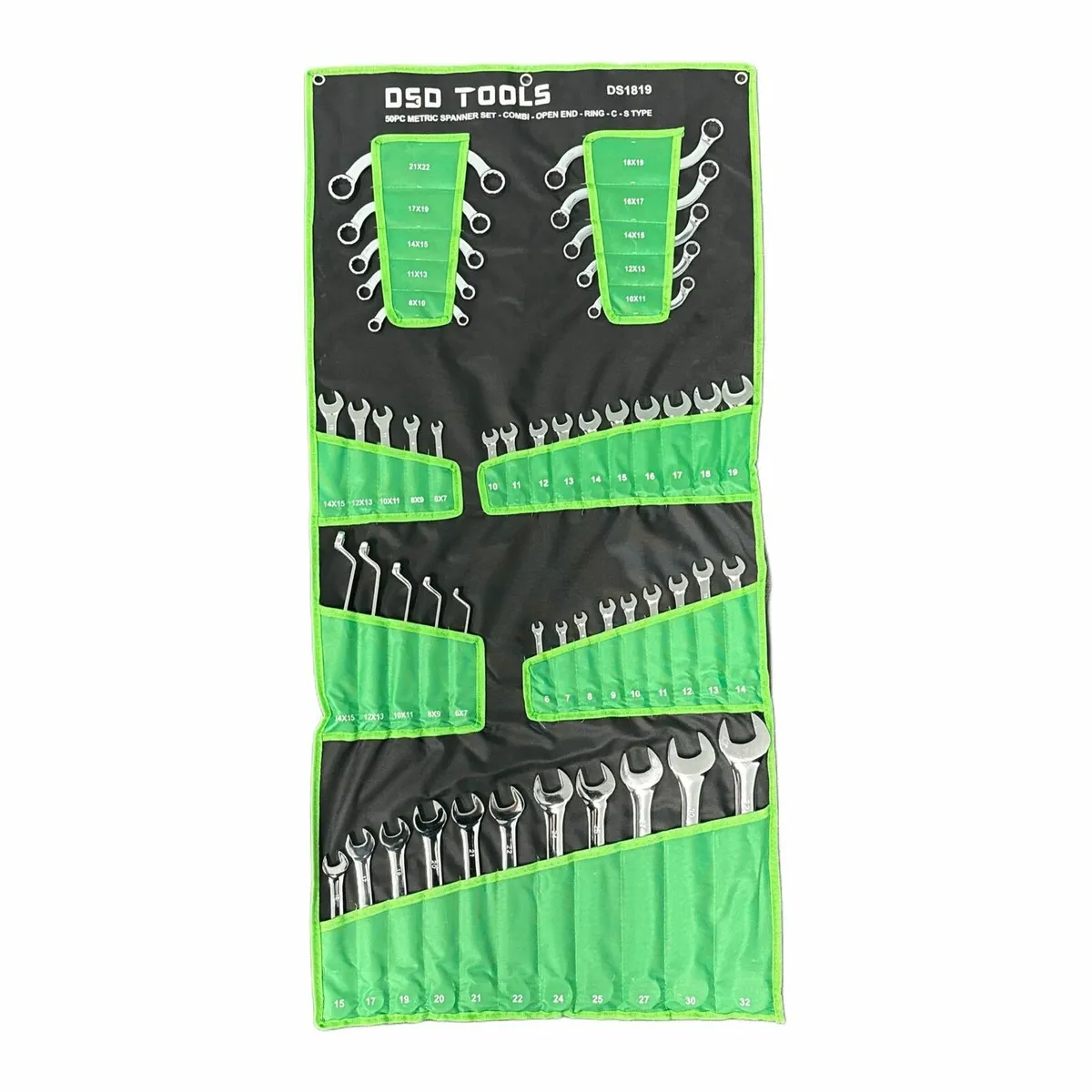 50-Piece Metric Spanner Set