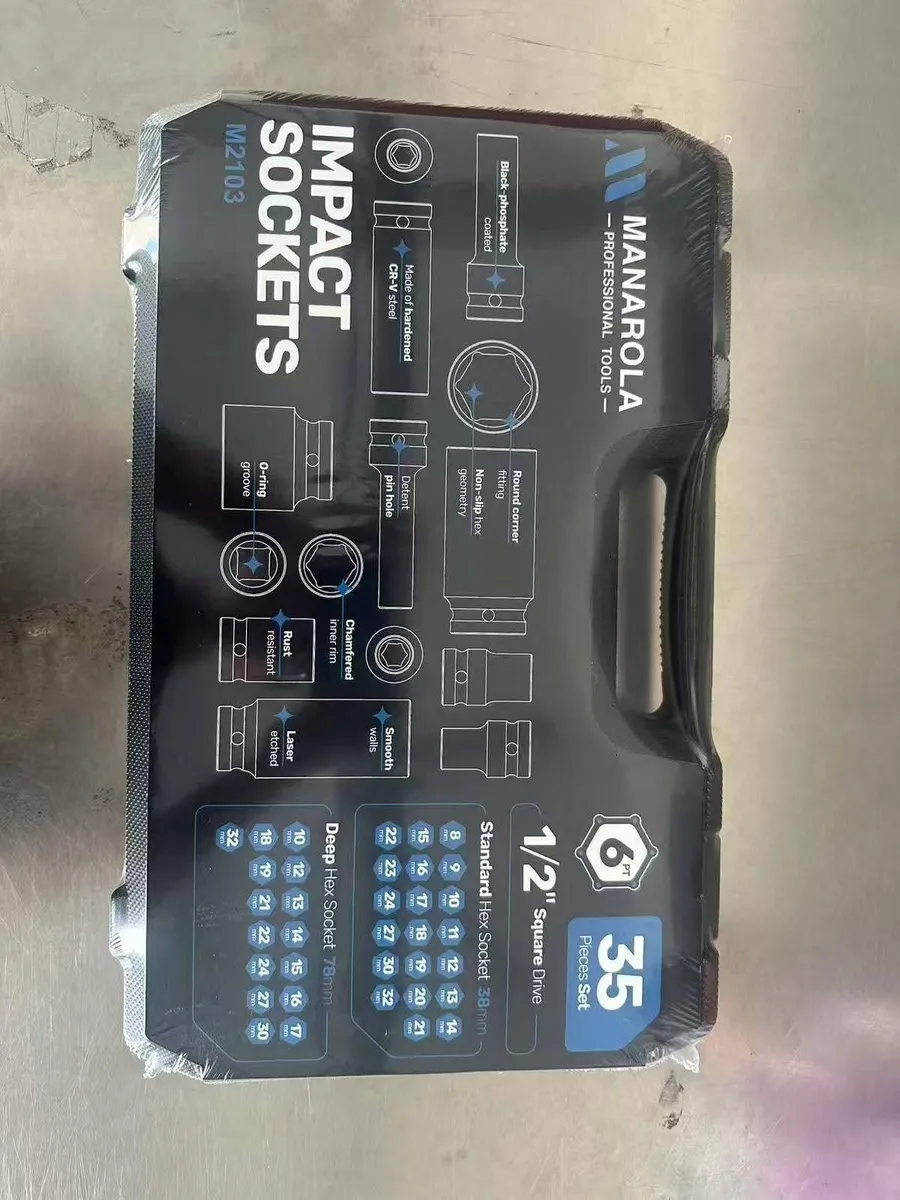 35-Piece 1/2" Colour Coded Impact Sockets - Image 2