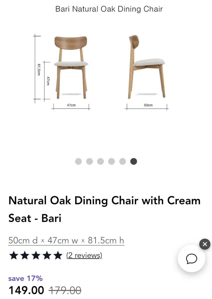 Kitchen chairs/ dining room chairs