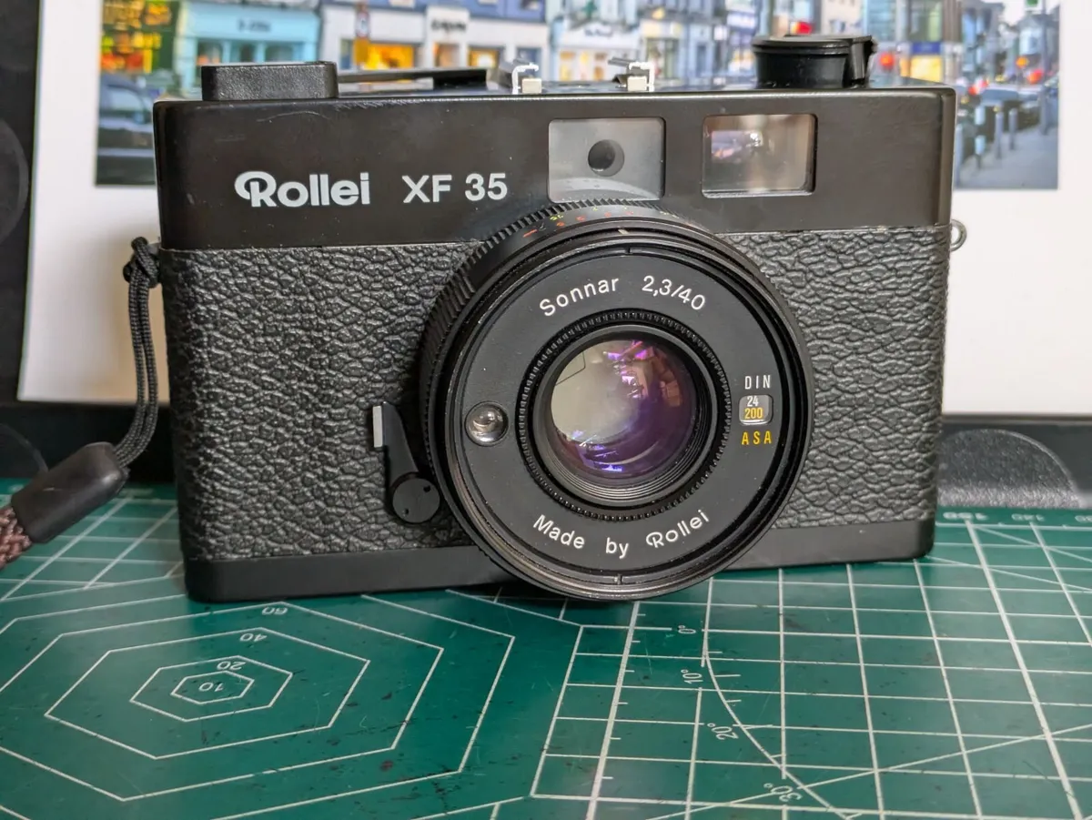 🎞️ Rollei XF 35 rangefinder camera Zeiss Sonnar💥 - Image 1