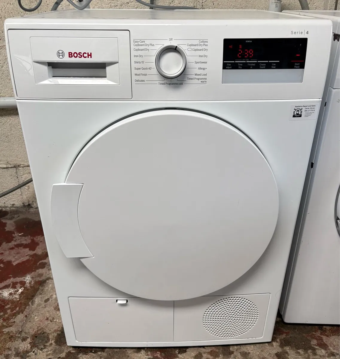 Bosch Condenser Dryer - 8kg Drum