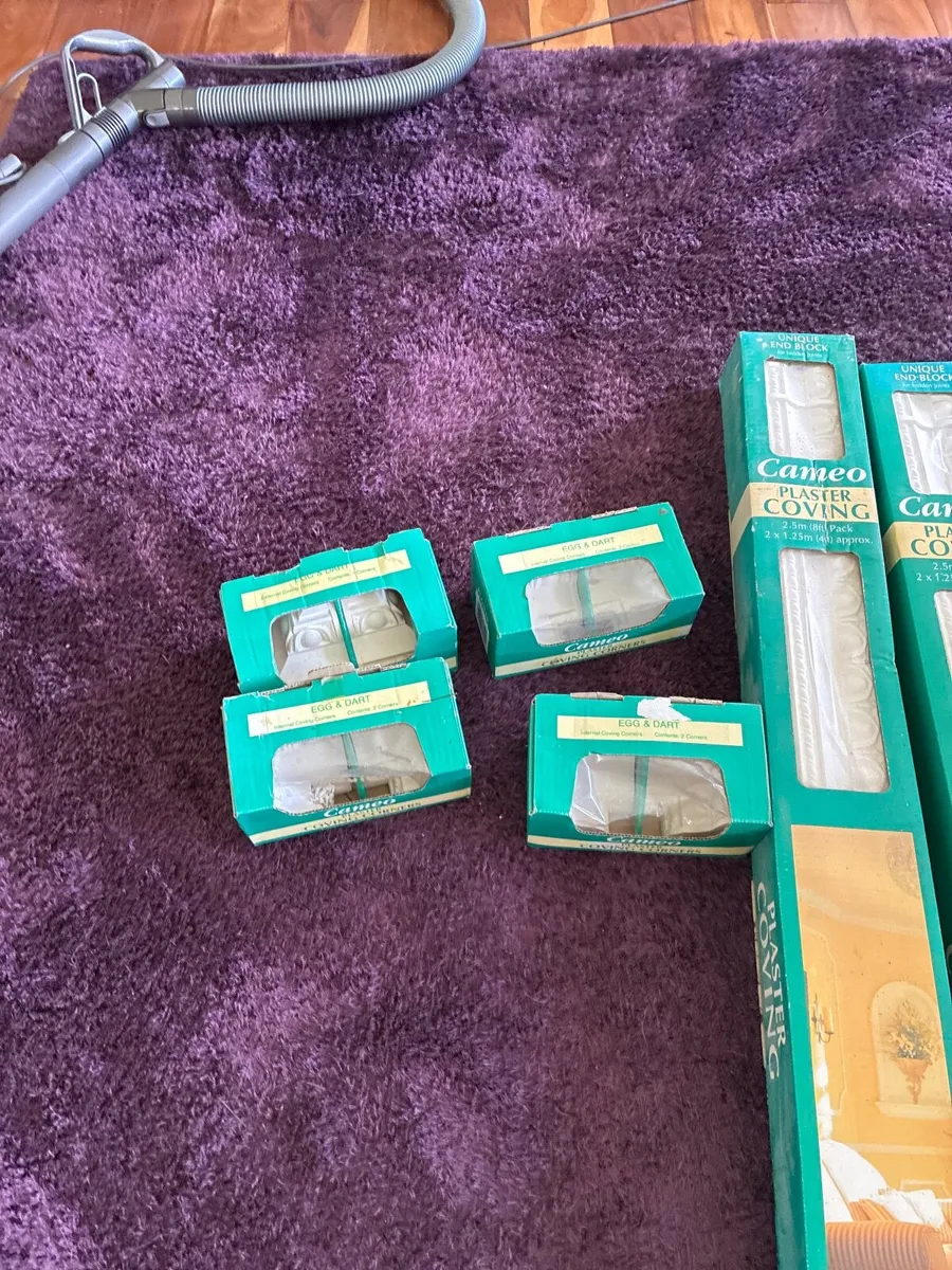 NEW Plaster Coving – 7 Boxes (2.7m) Unused - Image 2