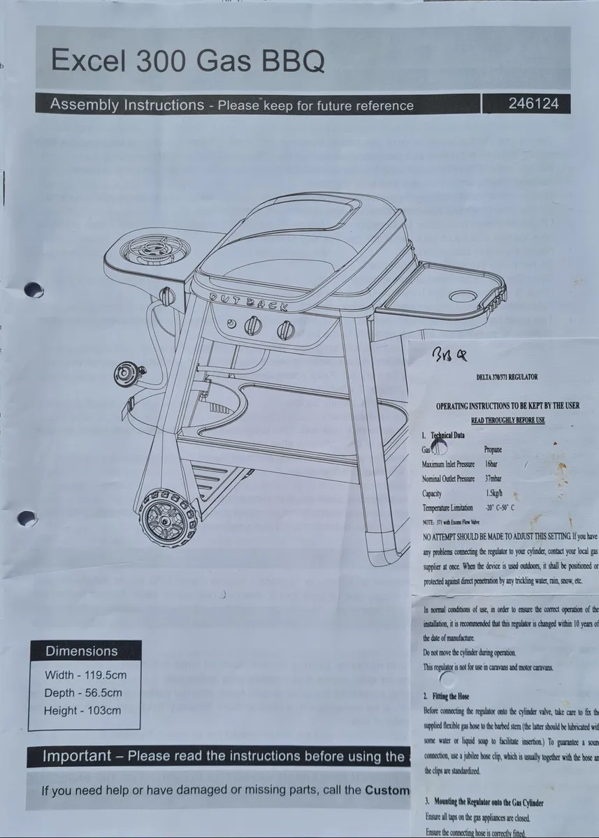 Outback Excel 300 Gas barbecue - Image 2