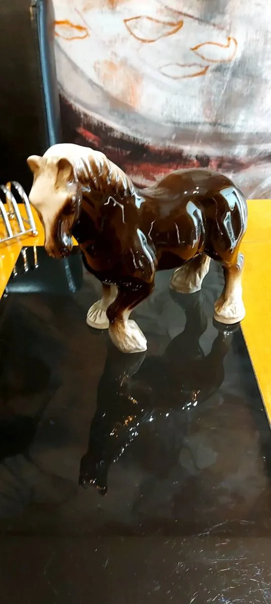 Vintage Ceramic 70's Shire Horse. - Image 1