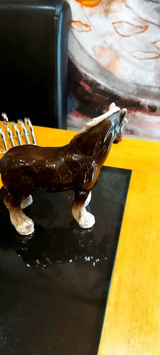 Vintage Ceramic 70's Shire Horse. - Image 2