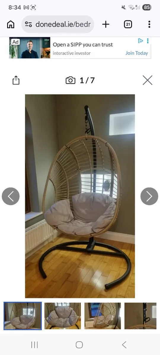 Swinging chair , sturdy, comfortable - Image 1