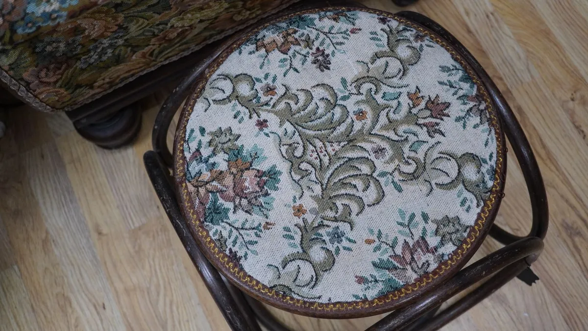 Vintage Bentwood Stool - Image 3