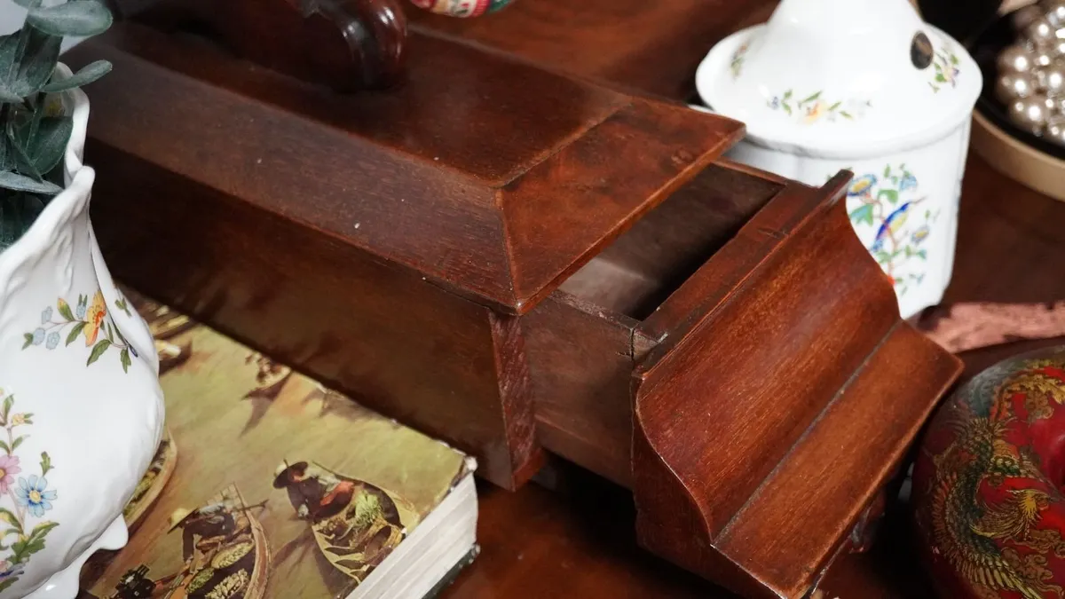 Antique Tabletop Vanity Mirror - Image 3