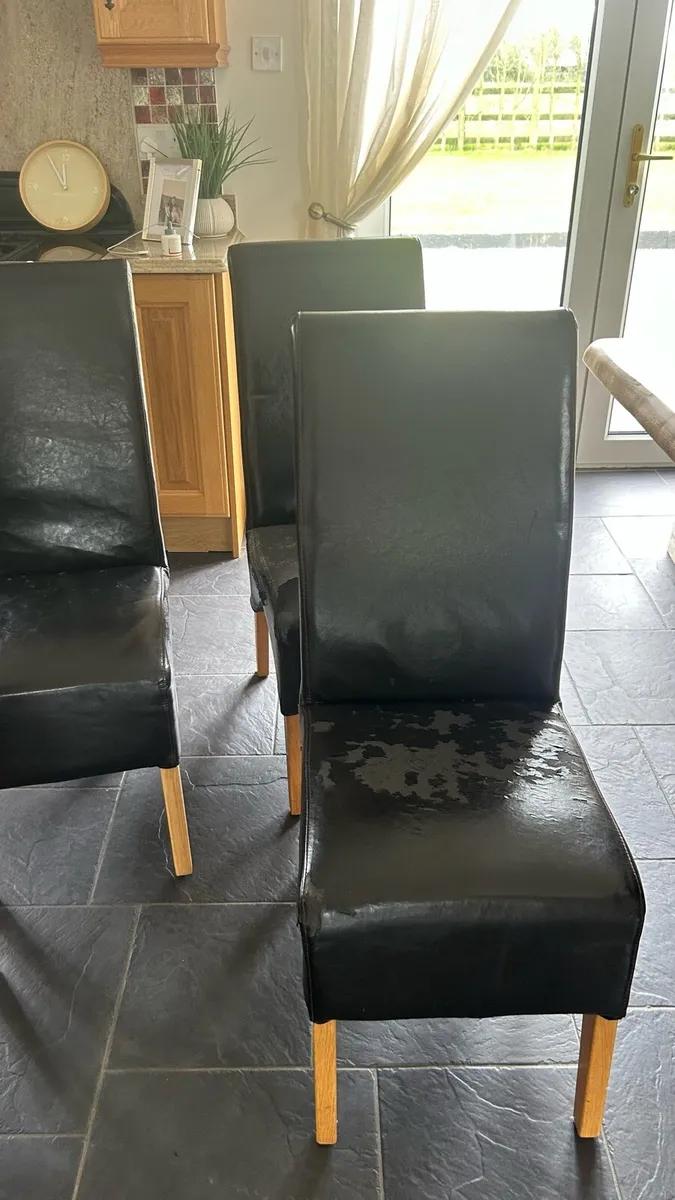 Leatherette chairs - Image 1