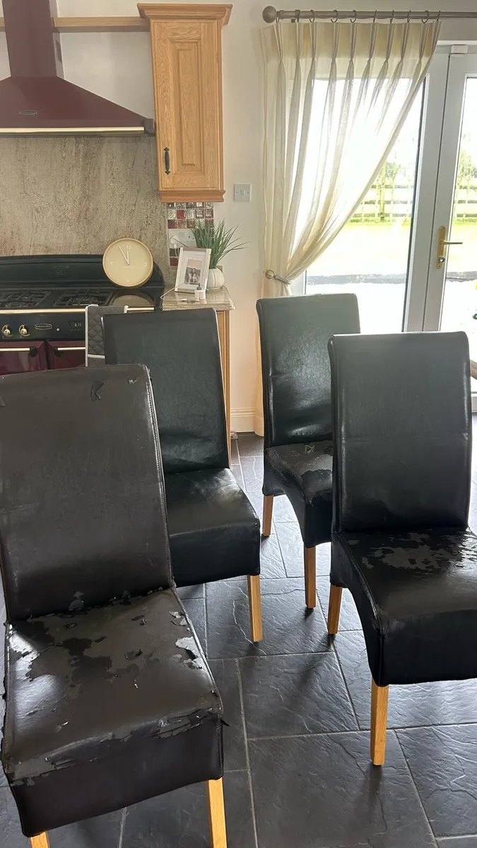 Leatherette chairs - Image 3