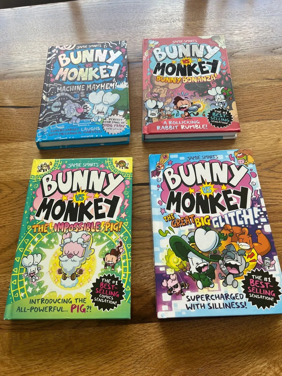 Kids Books - Bunny vs Monkey - Image 1