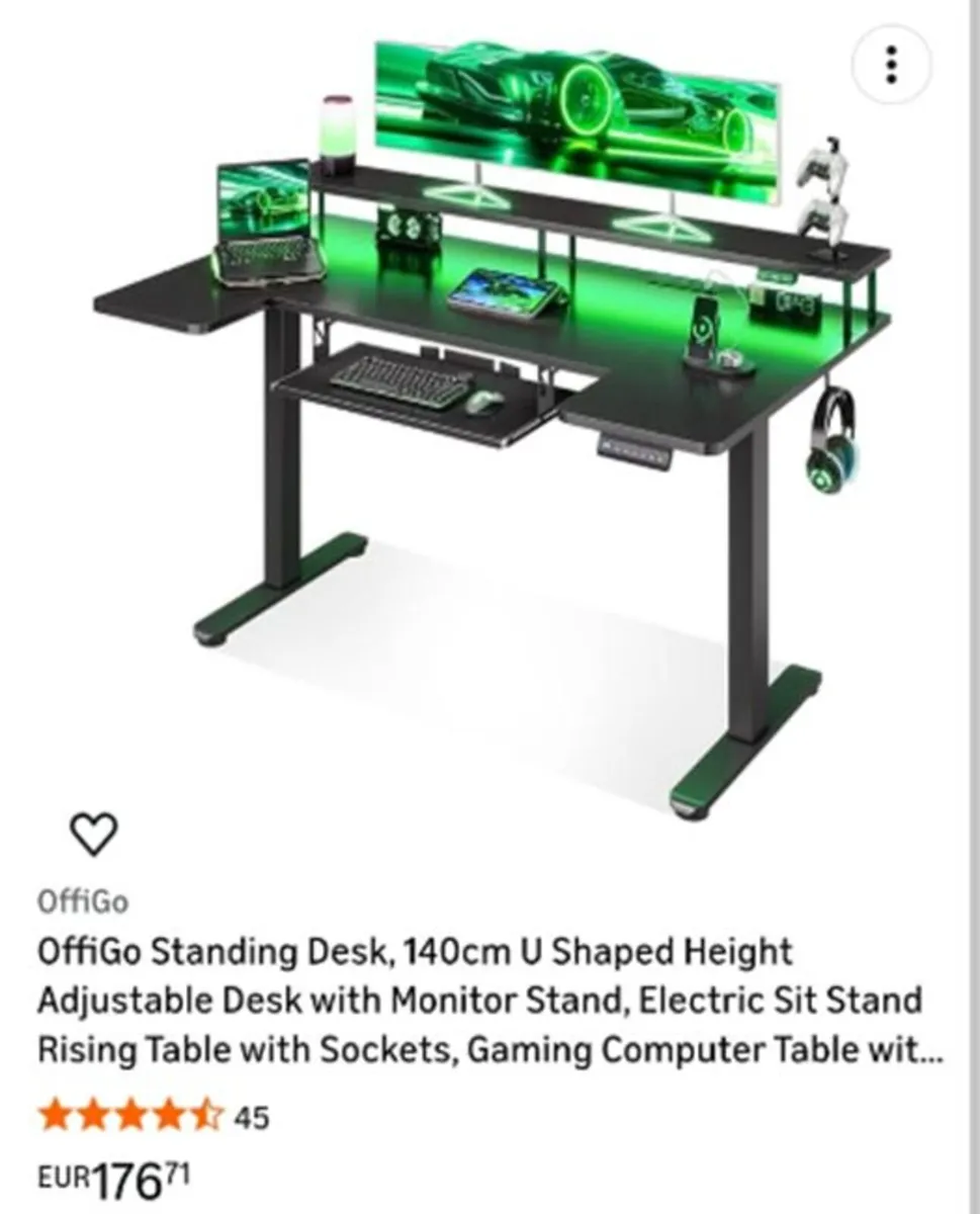 Electrically Adjustable Computer desk  - Brand New - Image 1