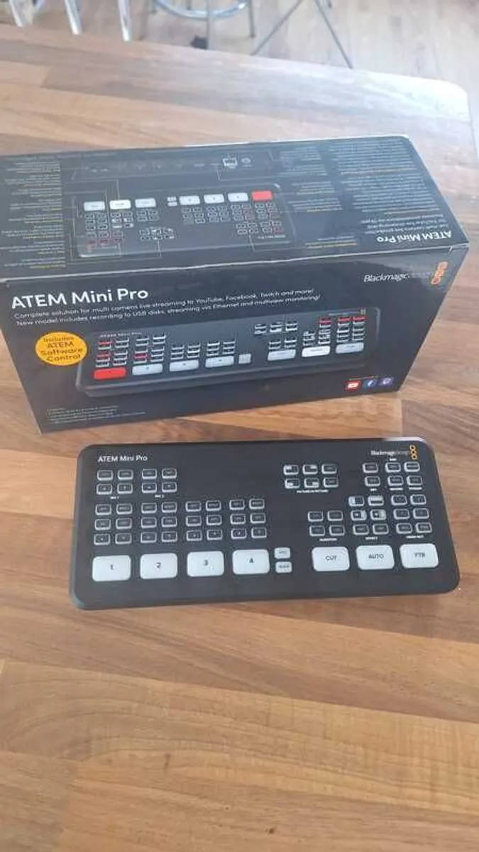 Blackmagic ATEM Mini Pro Live Switcher  Streaming Studio - Image 1